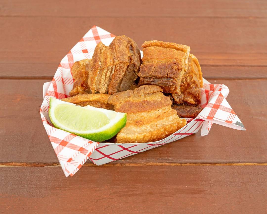 Crispy chicharrón pieces